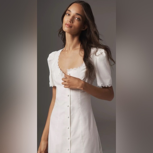 Reformation Alida Dress in White - Picture 2 of 4